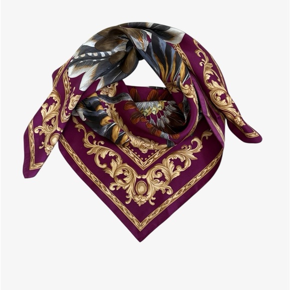 Echo Design Feather Pow Wow Silk Scarf NWT - Picture 2 of 10